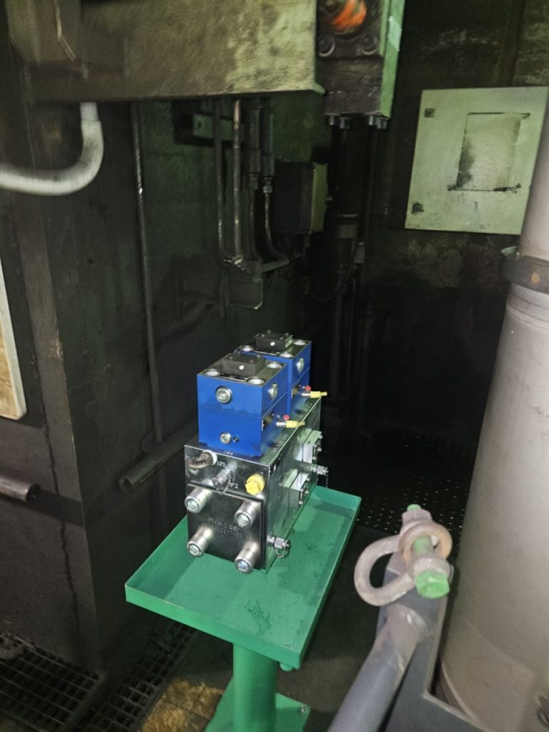 STOM hydraulisch blok tijdelijke configuratie
