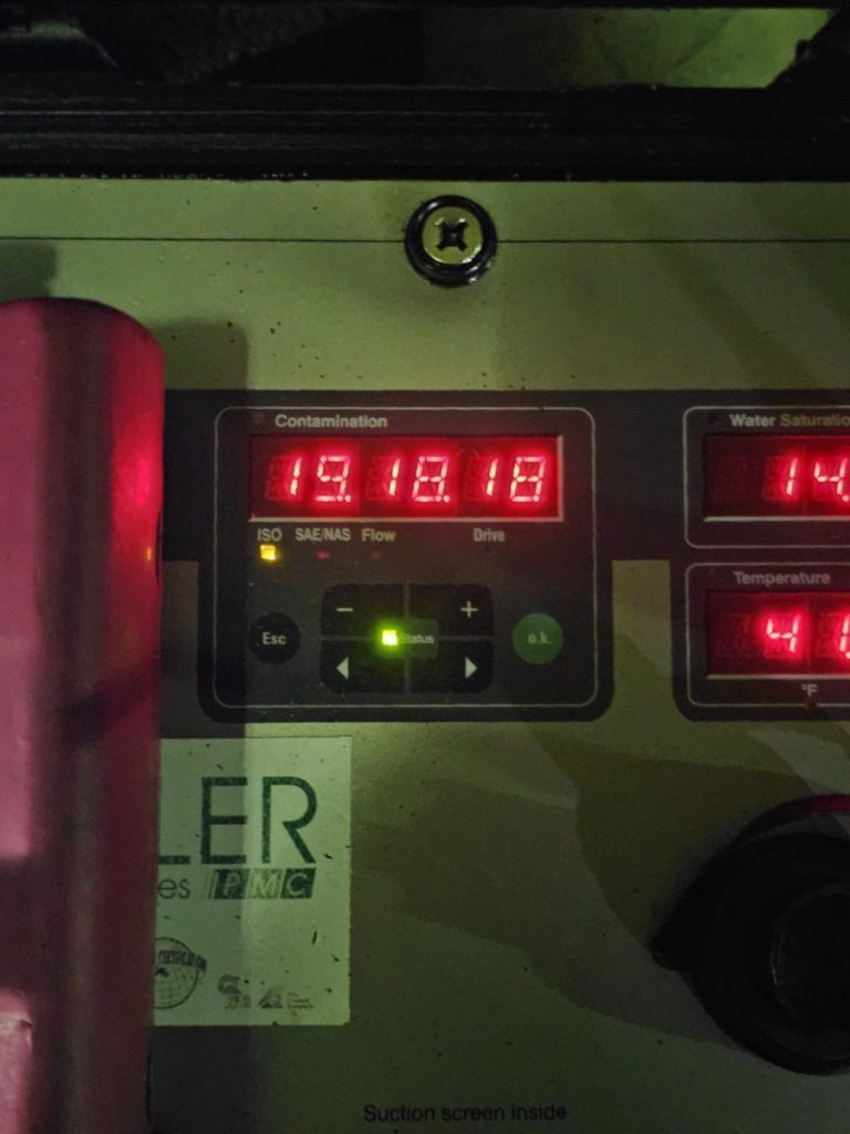 lakvorming hydraulisch systeem reinheidsmeting